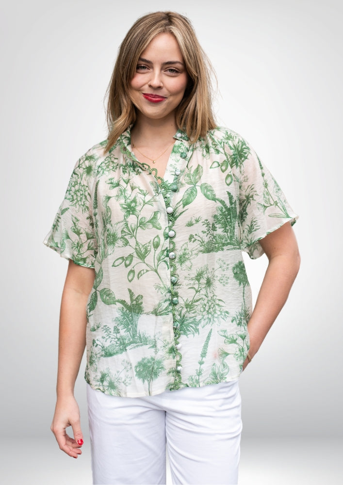 Idora Blouse | Green