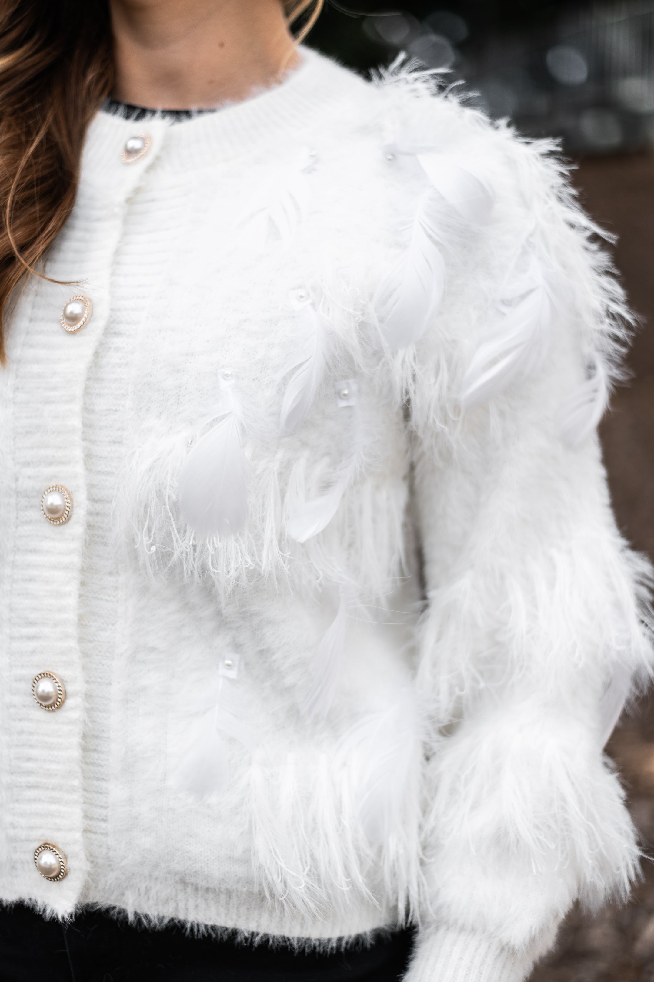 Roxanne Soft Cardi Snow