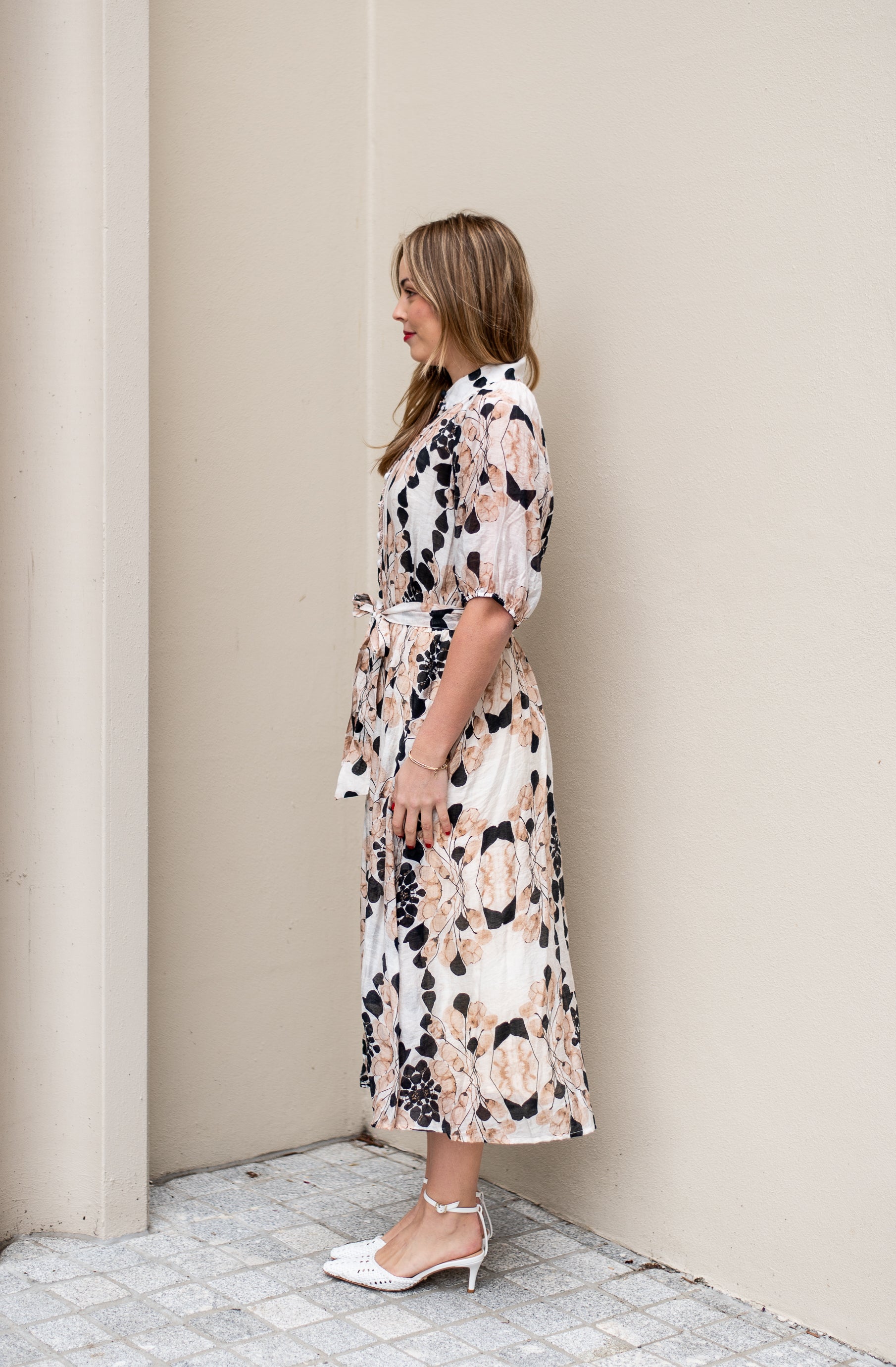 Isabella Dress | Beige