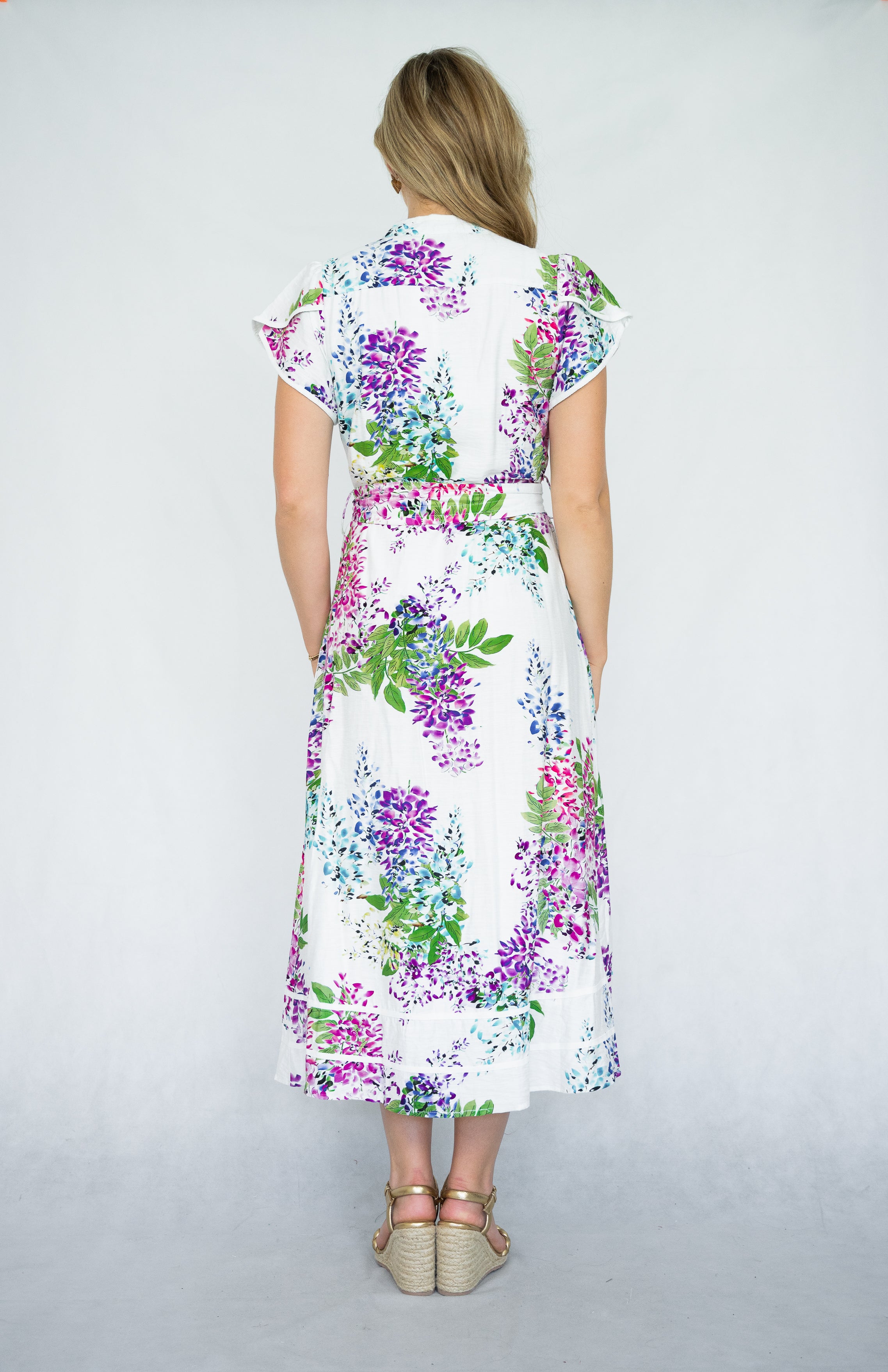 Elsa Dress | White Floral