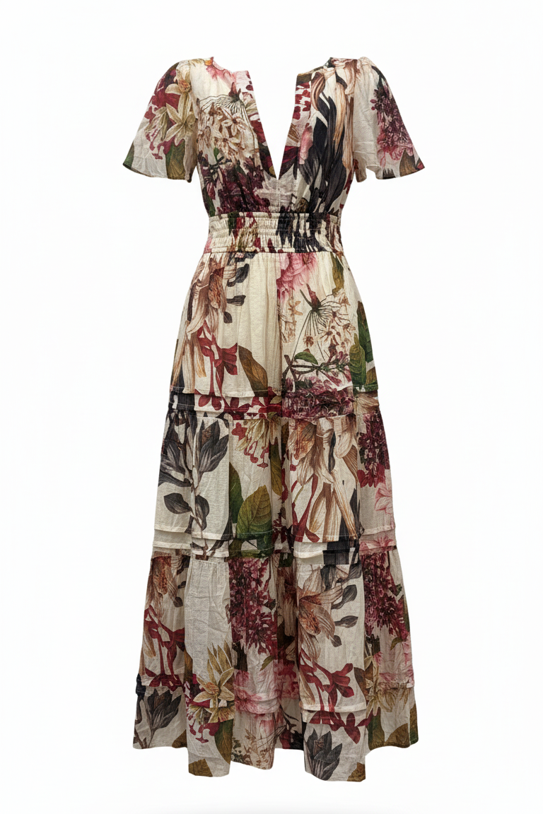 Botanical Long Dress | Floral