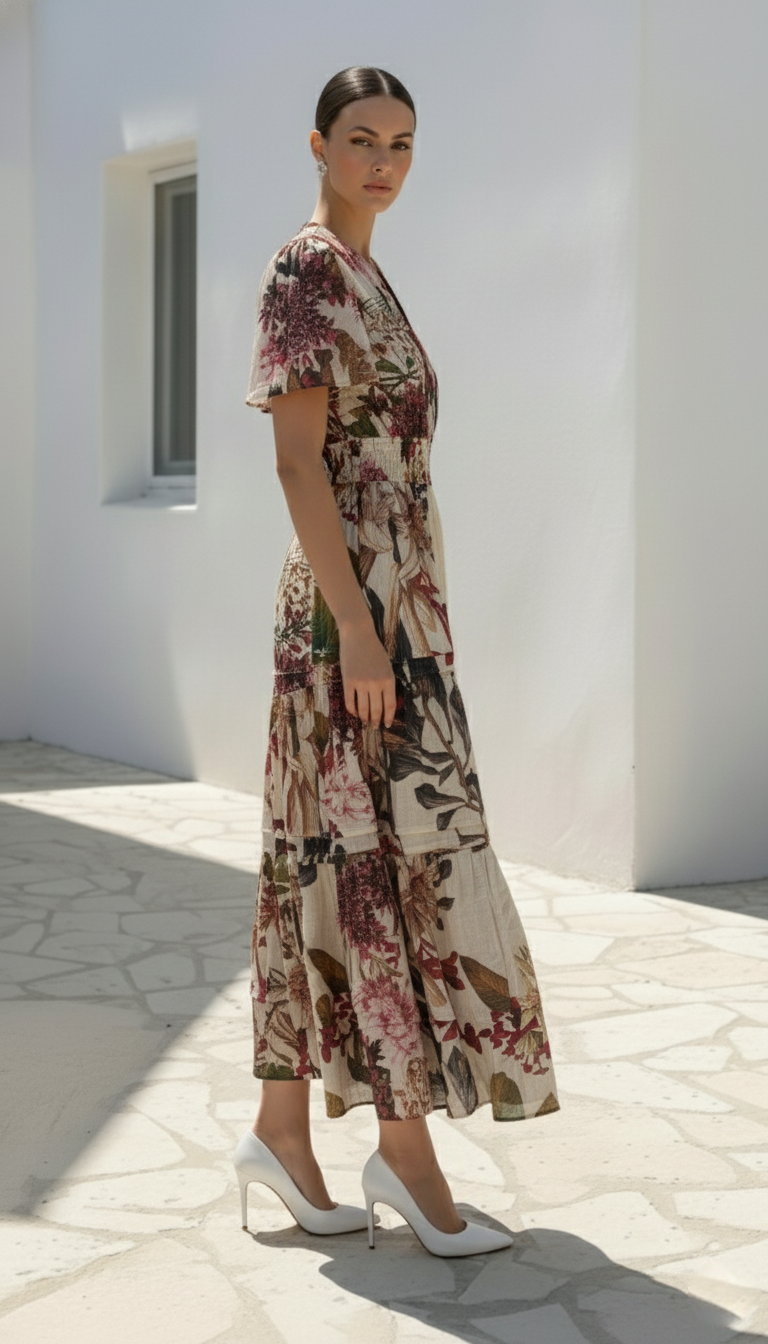 Botanical Long Dress | Floral