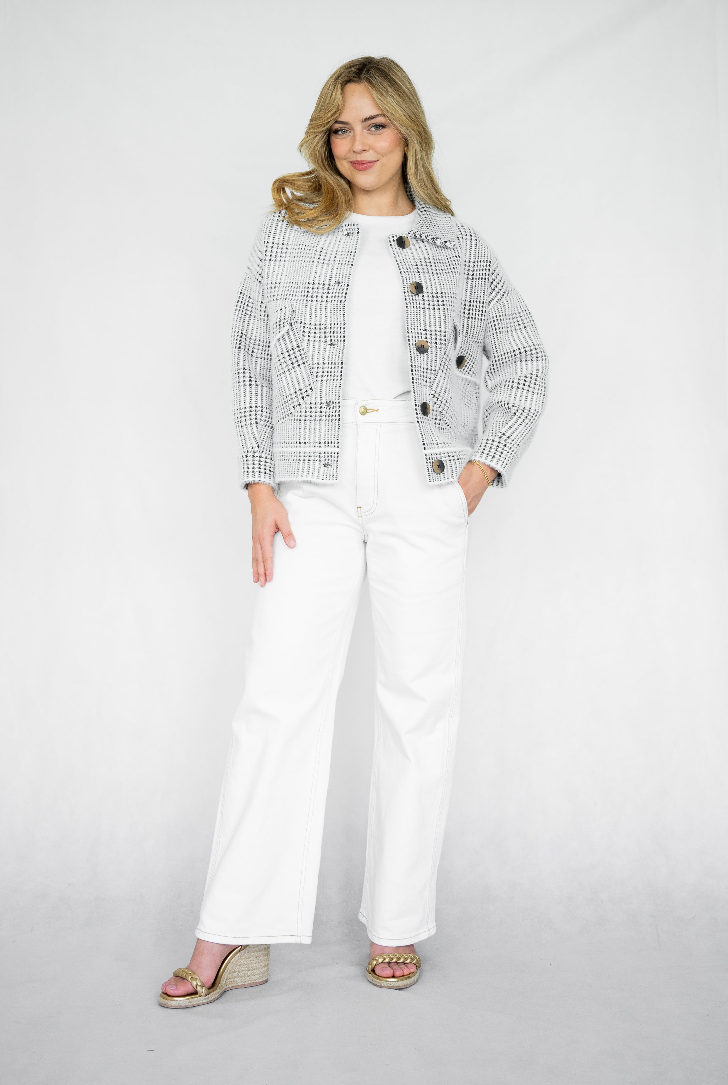 Swiss Alps Jacket | Blk-Wht