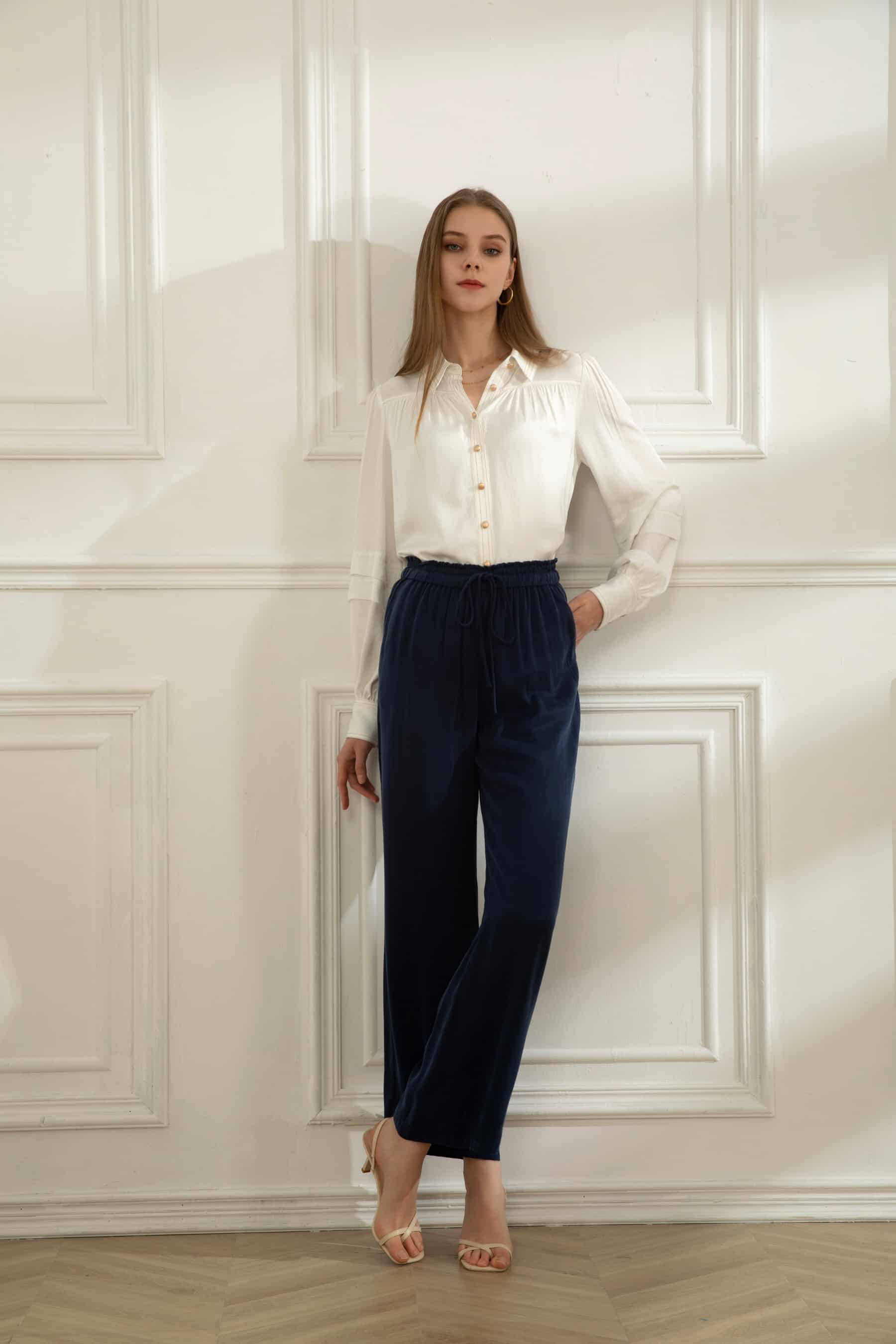 GDS Celine Blouse | White BLOUSES autumn-winter BLOUSES BRUNCH CASUAL Catch GDS L M S SALE WHITE WORK XL XS