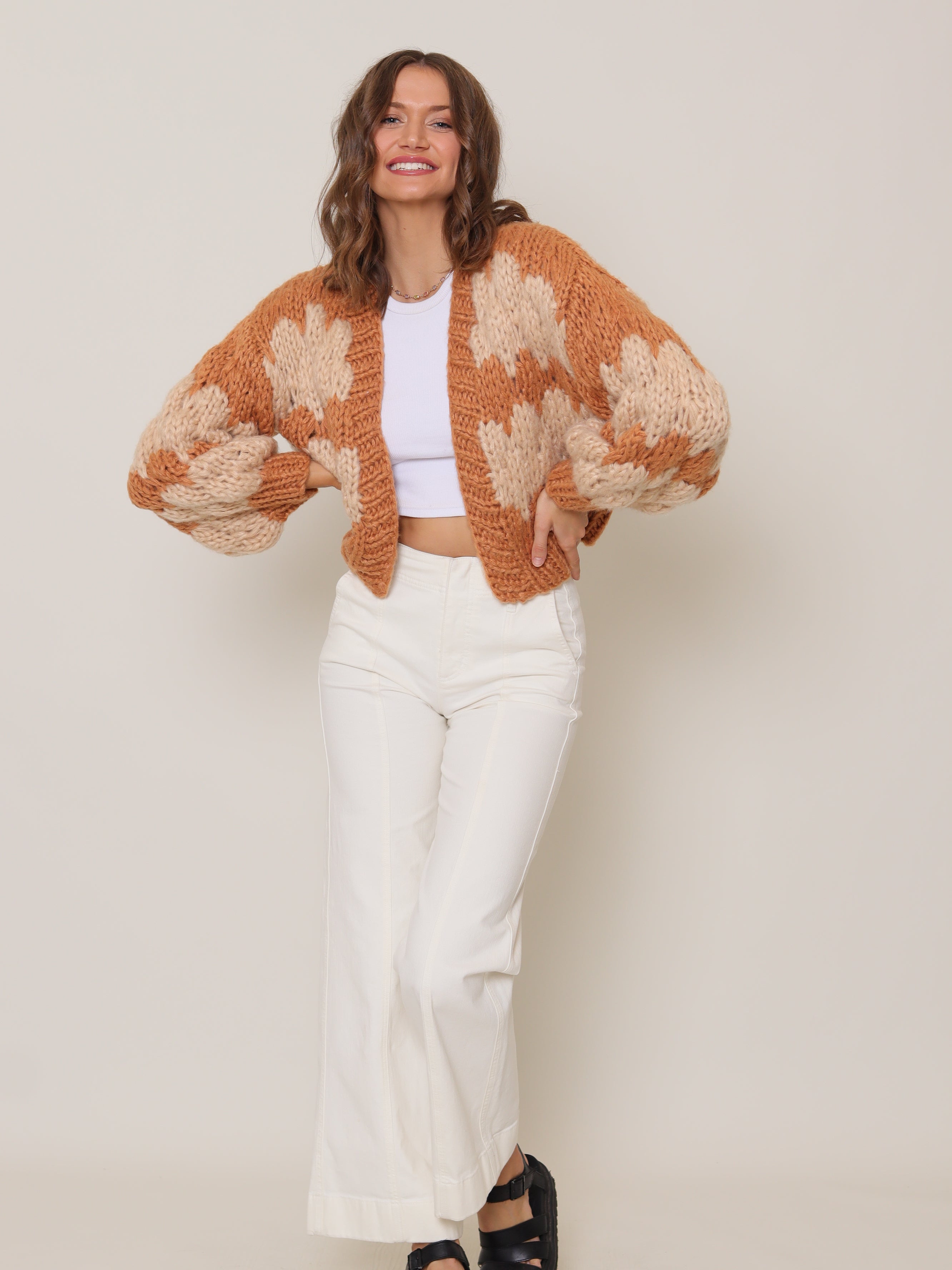 Savanna Handmade Cardi | Neutral CARDIGAN autumn-winter BEIGE KNIT M - L S - M