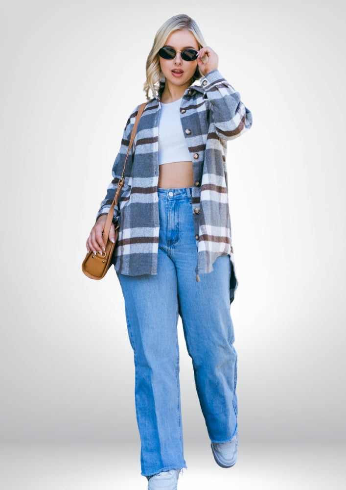 Elliot Shacket |  Brown Check