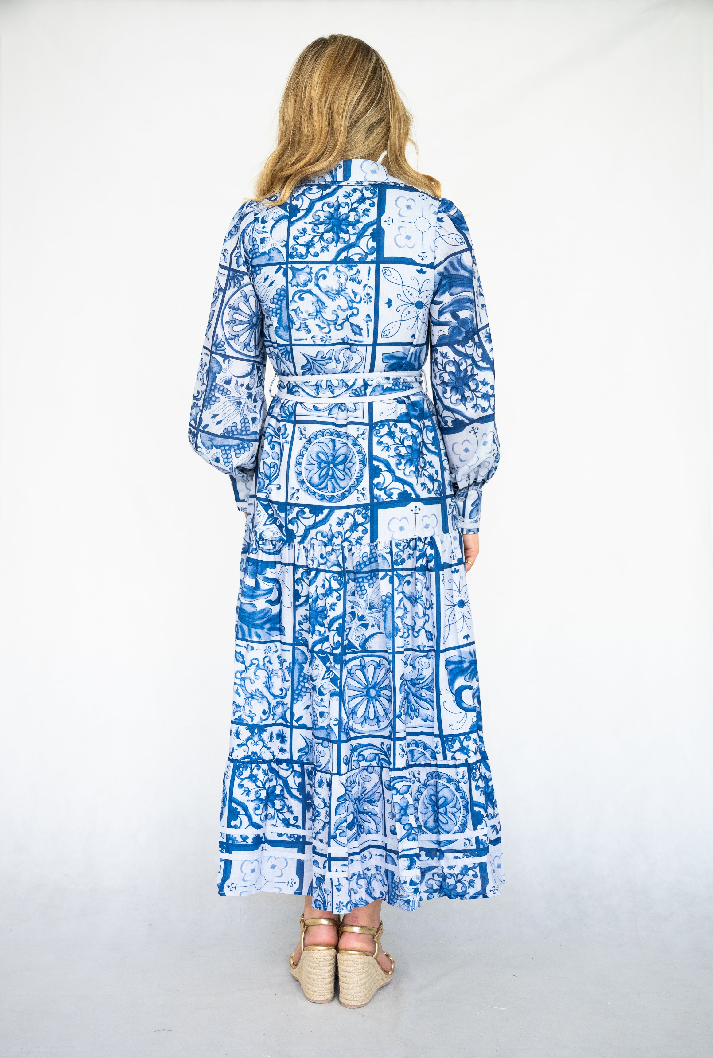 Athena Long  Dress  | Navy