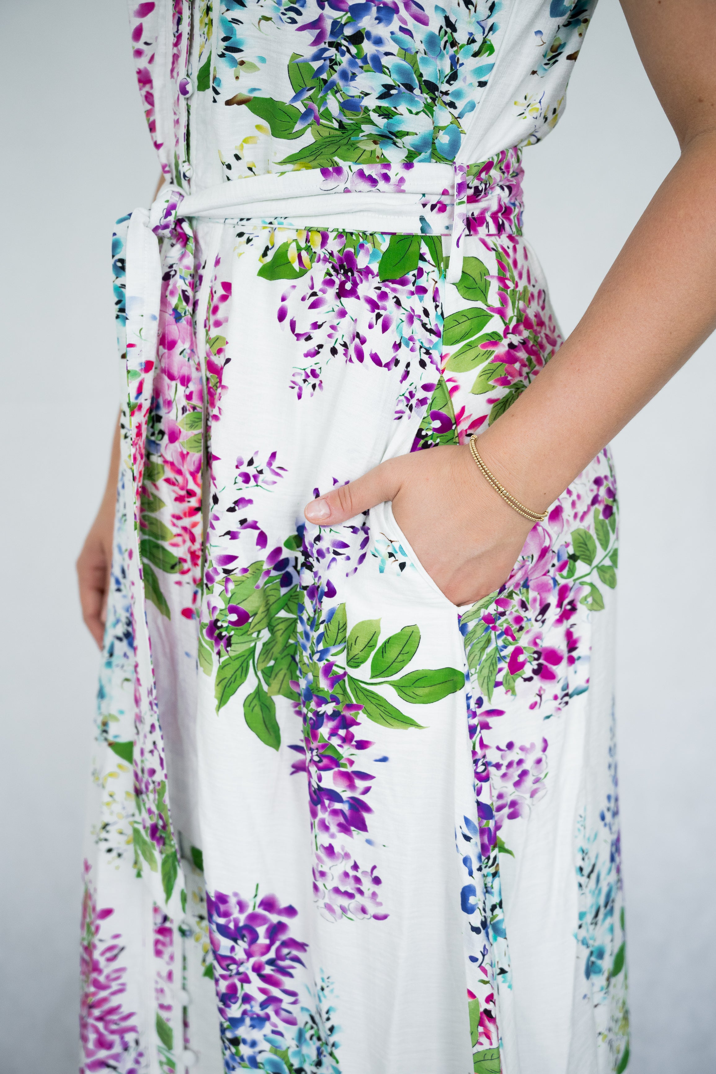 Elsa Dress  | White Floral