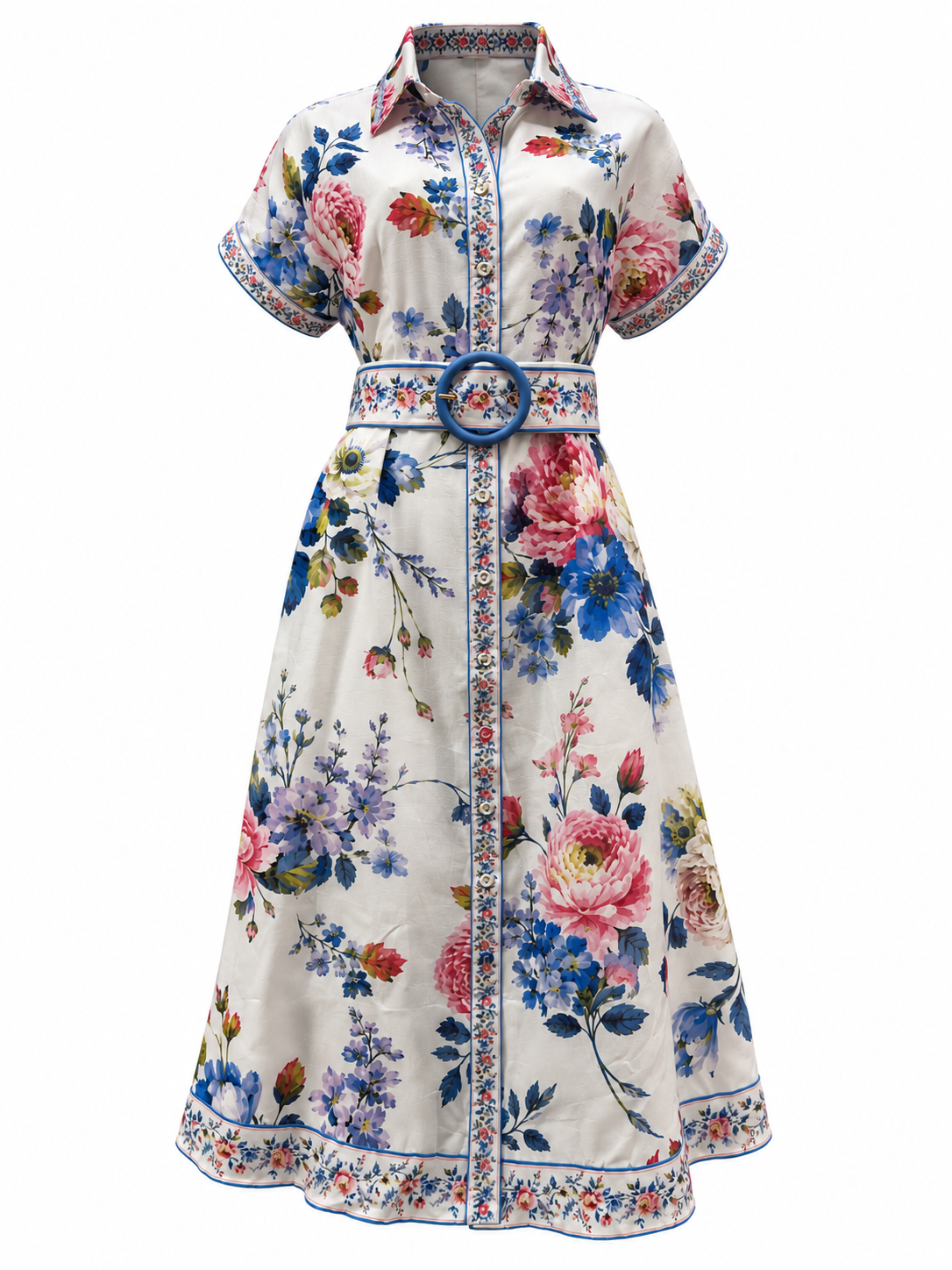 Peony  Dress |  White - Floral