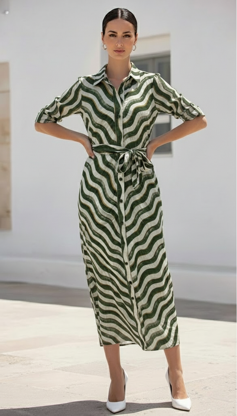 Livia Dress  |  Green