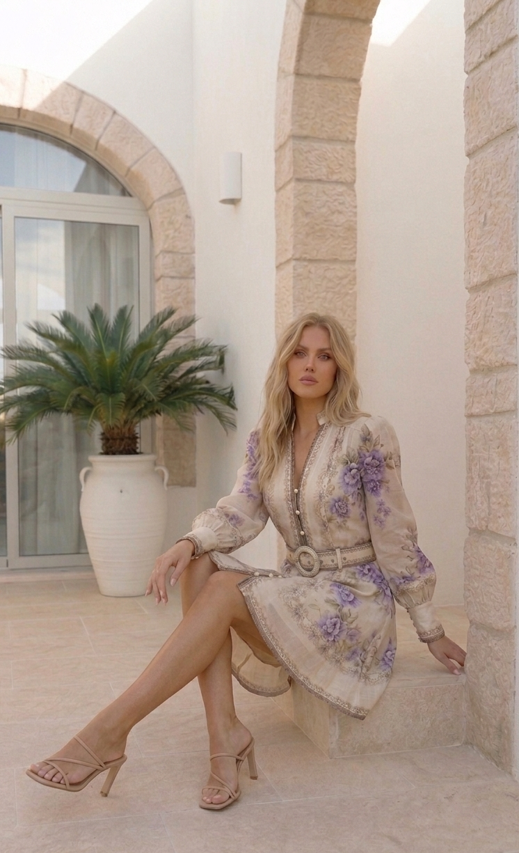Jolie Short Dress | Lilac