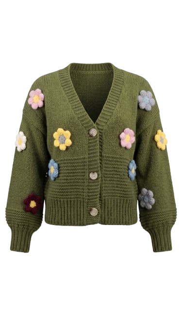 Holly Daisy Cardi   | Green