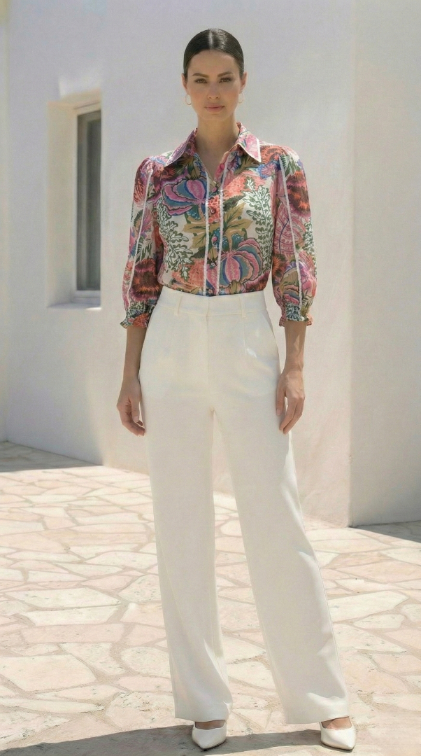 Nina Shirt  | Pink Floral