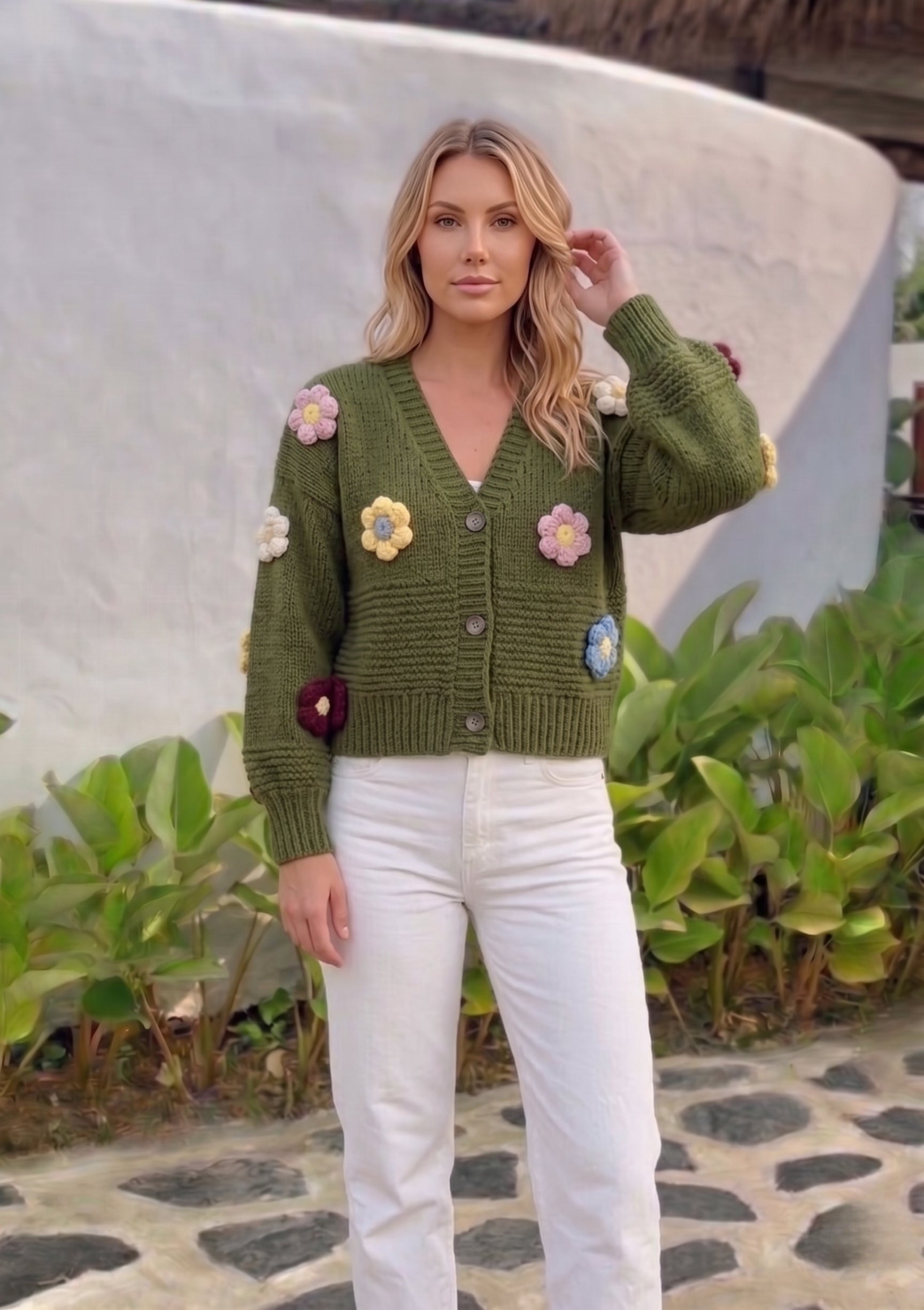 Holly Daisy Cardi   | Green