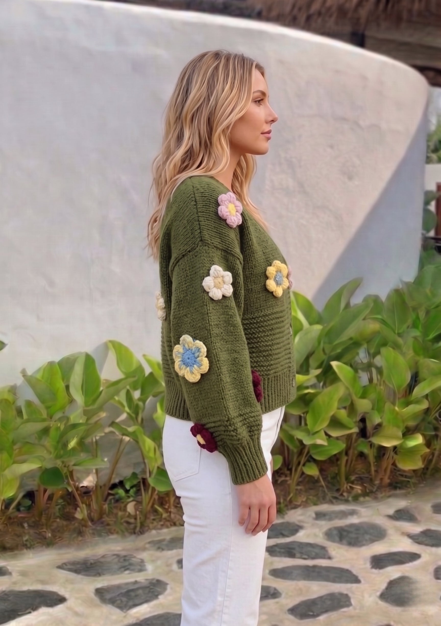 Holly Daisy Cardi   | Green
