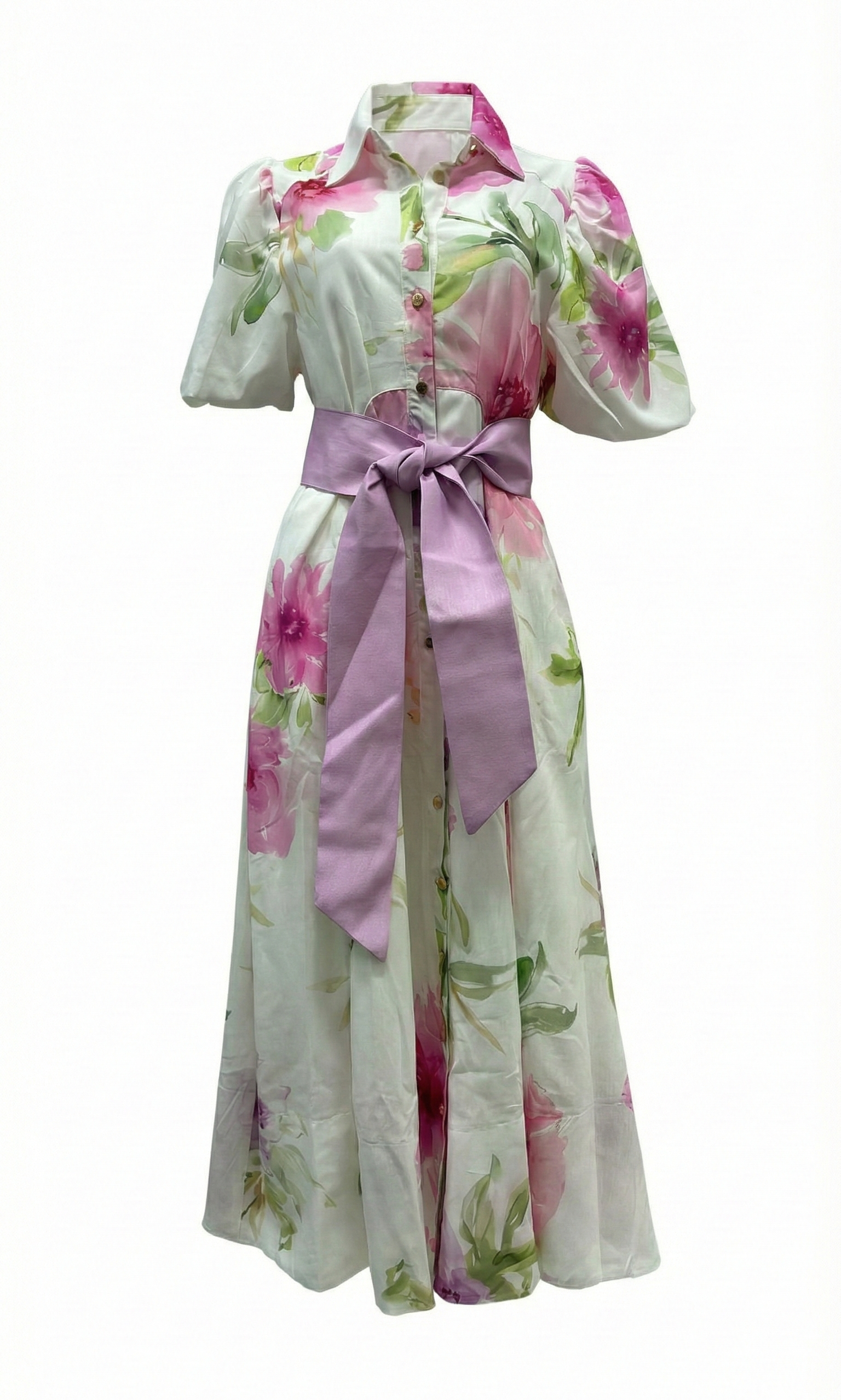 Anna Dress | White Floral