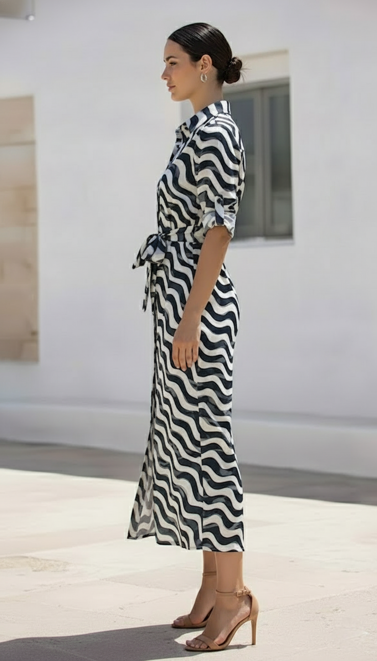 Livia Dress  |  Navy