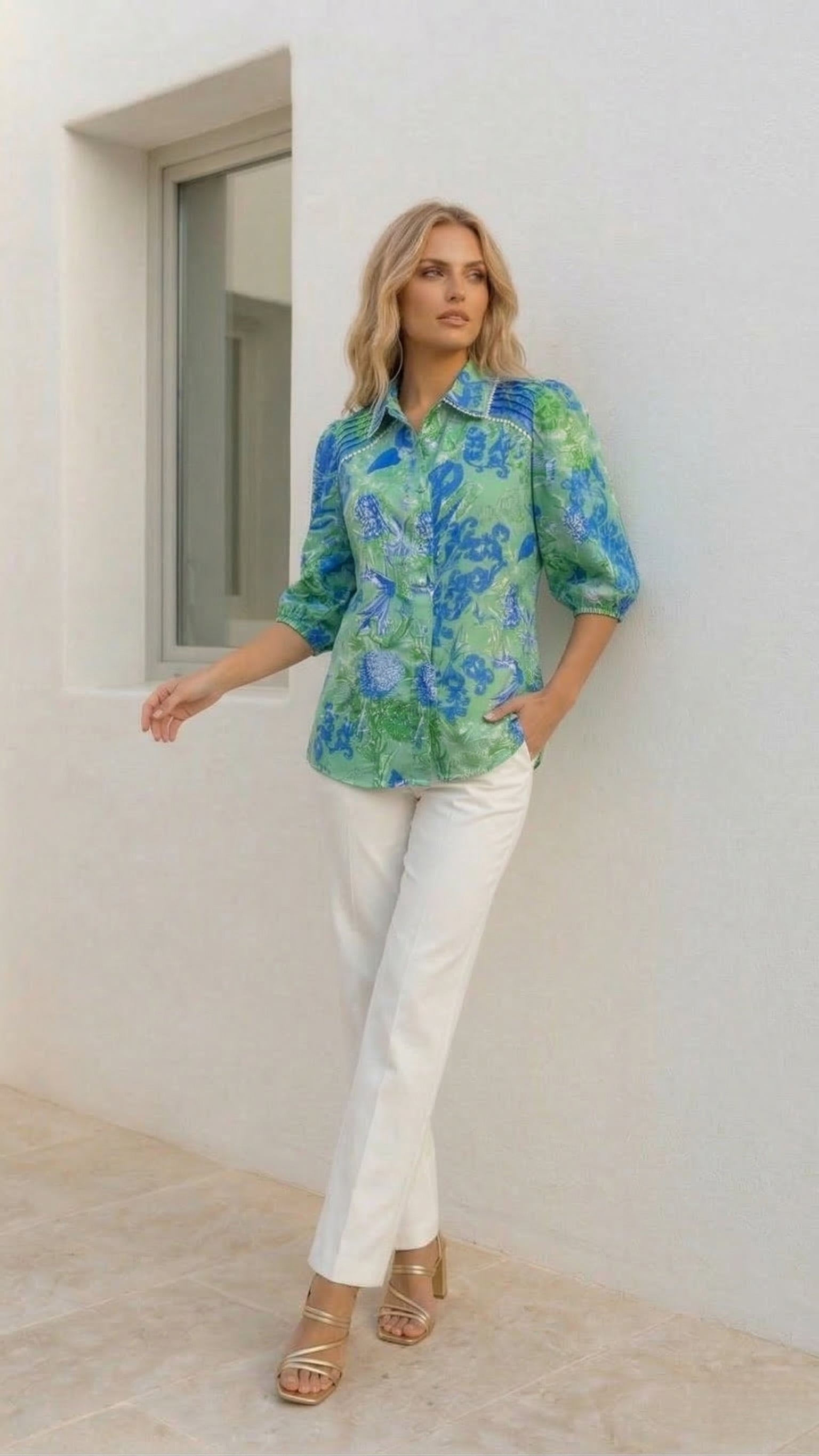 Valancia Shirt  |  Aqua