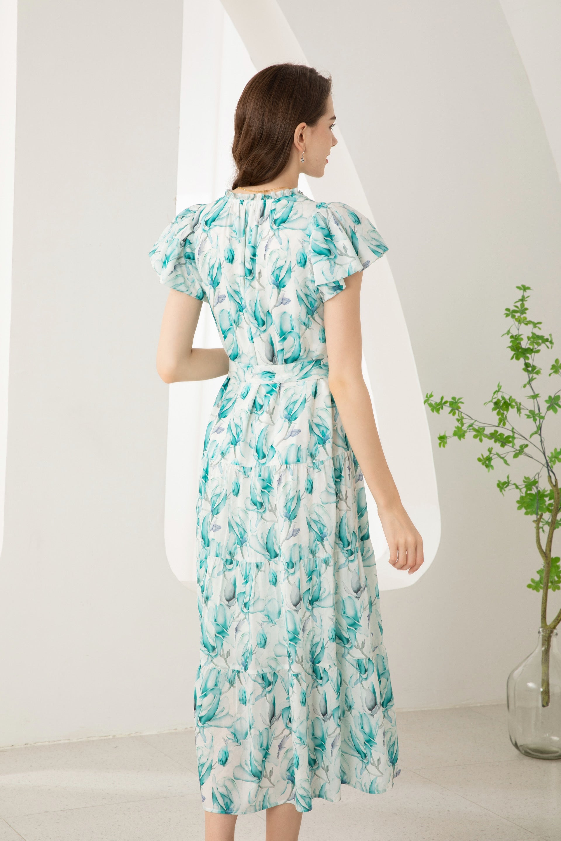 GDS Risette Tencel Long Dress | Blue Print