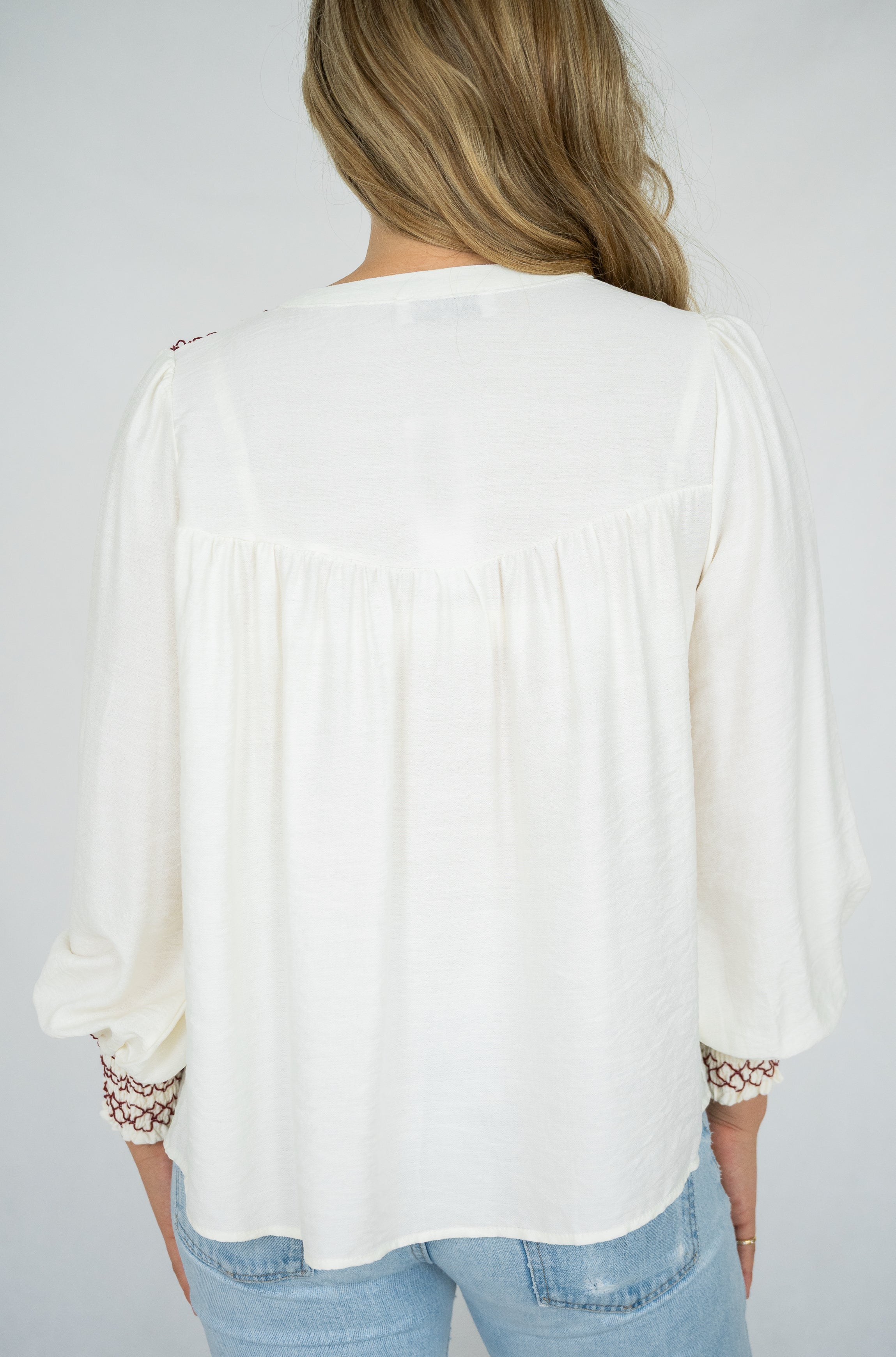 Indie Blouse | Crm-Red