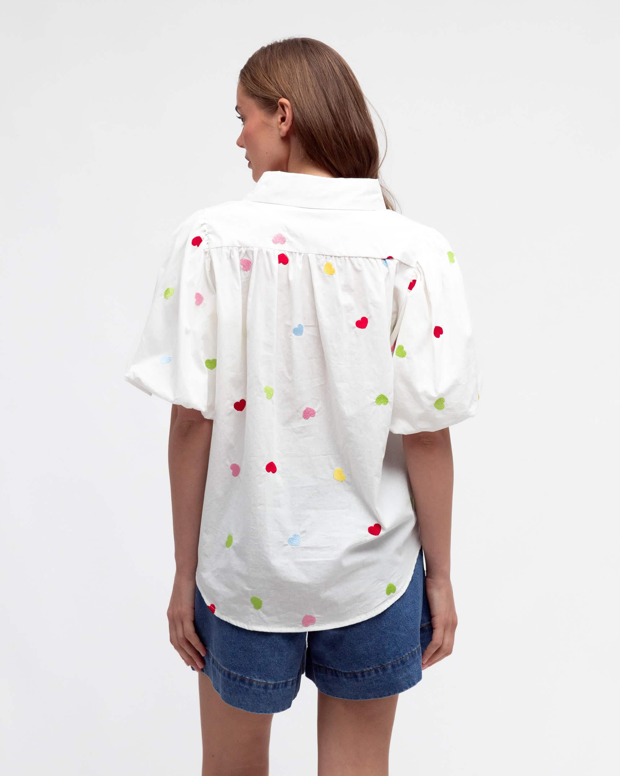 Heart To Heart  Shirt | White