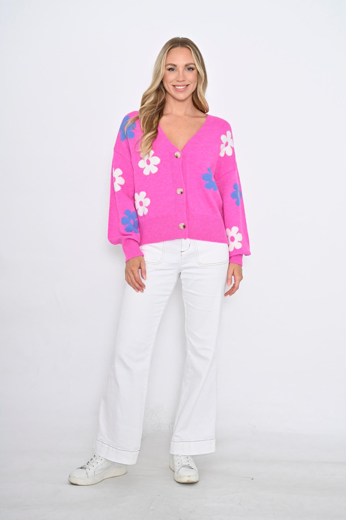 Daisy  Knit Cardi |  Pink