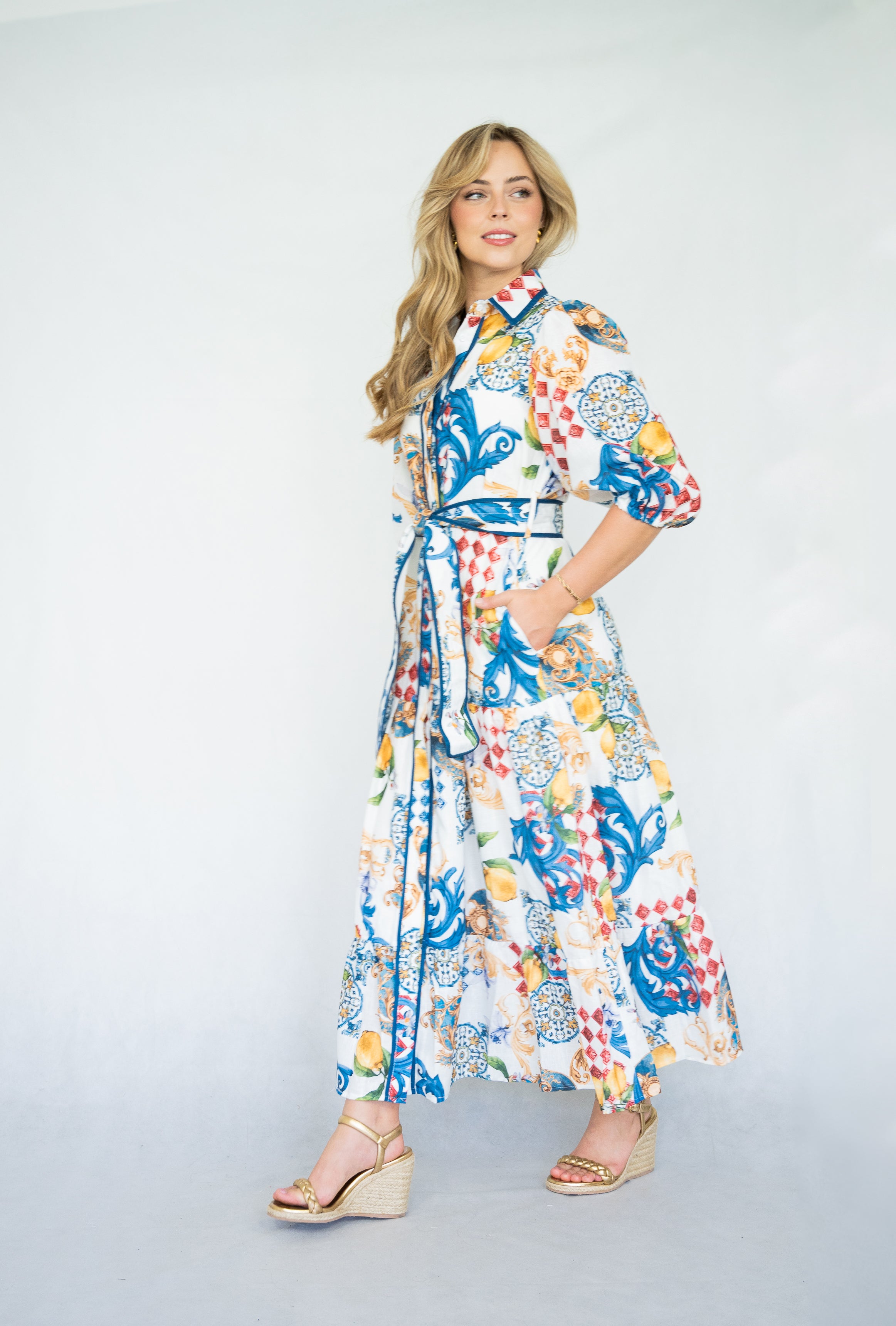 Valentina  Long Dress   | Multi