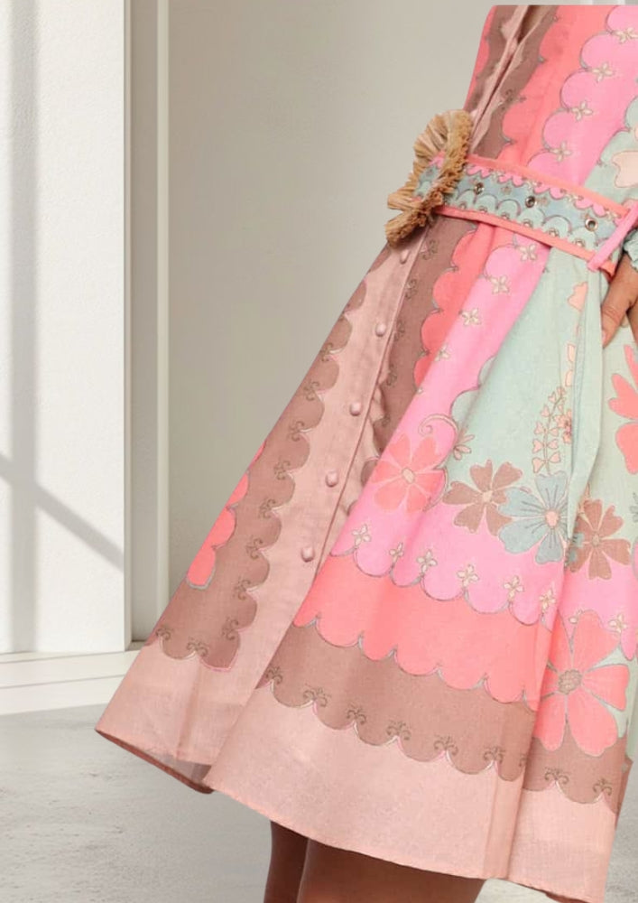 Paloma Linen  Dress   |  Watermelon