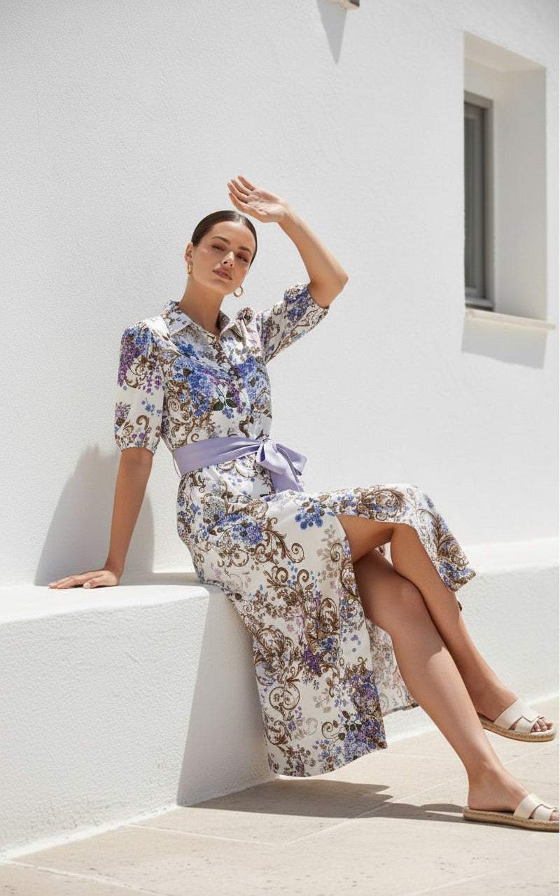 Erin Dress | White Floral