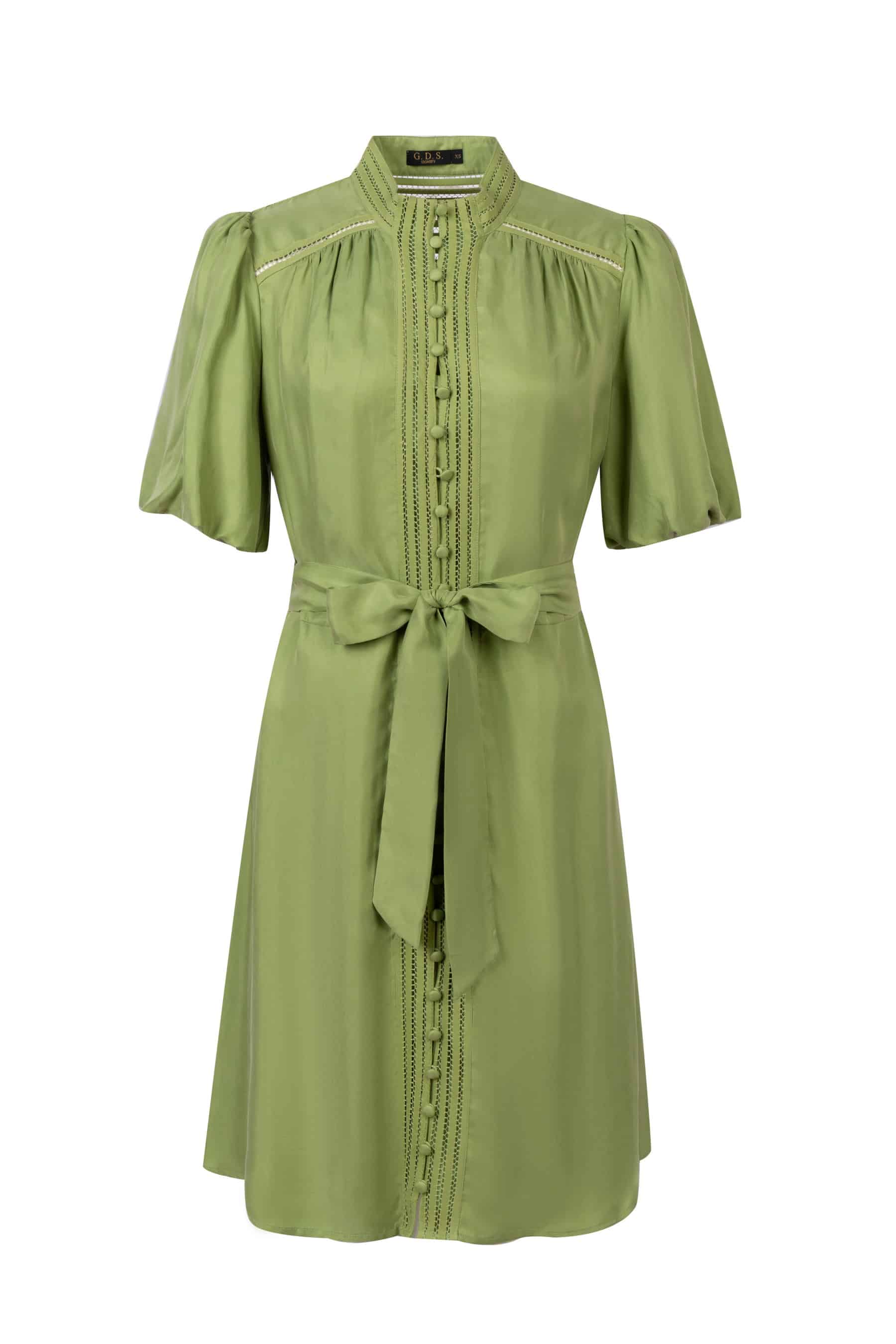 GDS Lucile Short Dress | Tarragon DRESSES BRUNCH CASUAL Catch DRESSES GDS GREEN HOLIDAY L M S SALE SPRING-SUMMER XL