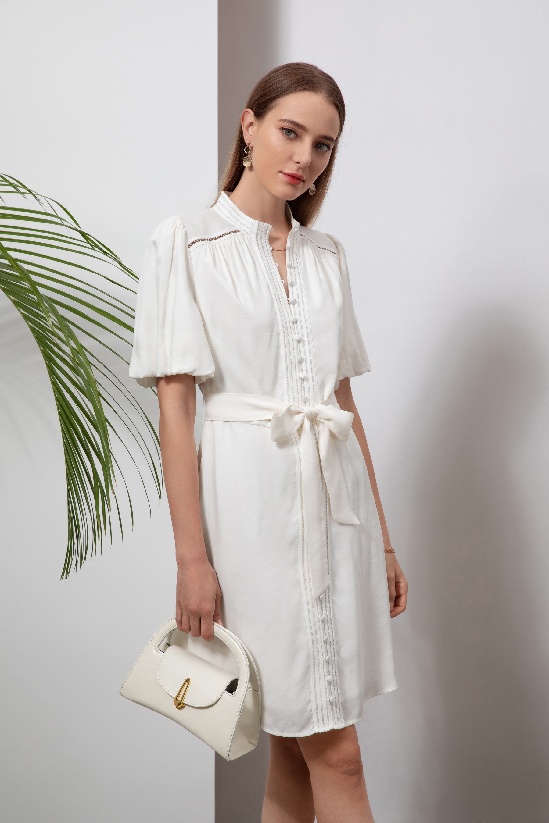 GDS Lucile Short Dress | White DRESSES BRUNCH CASUAL Catch GDS HOLIDAY L M S SALE shorts SPRING-SUMMER WHITE XL XS