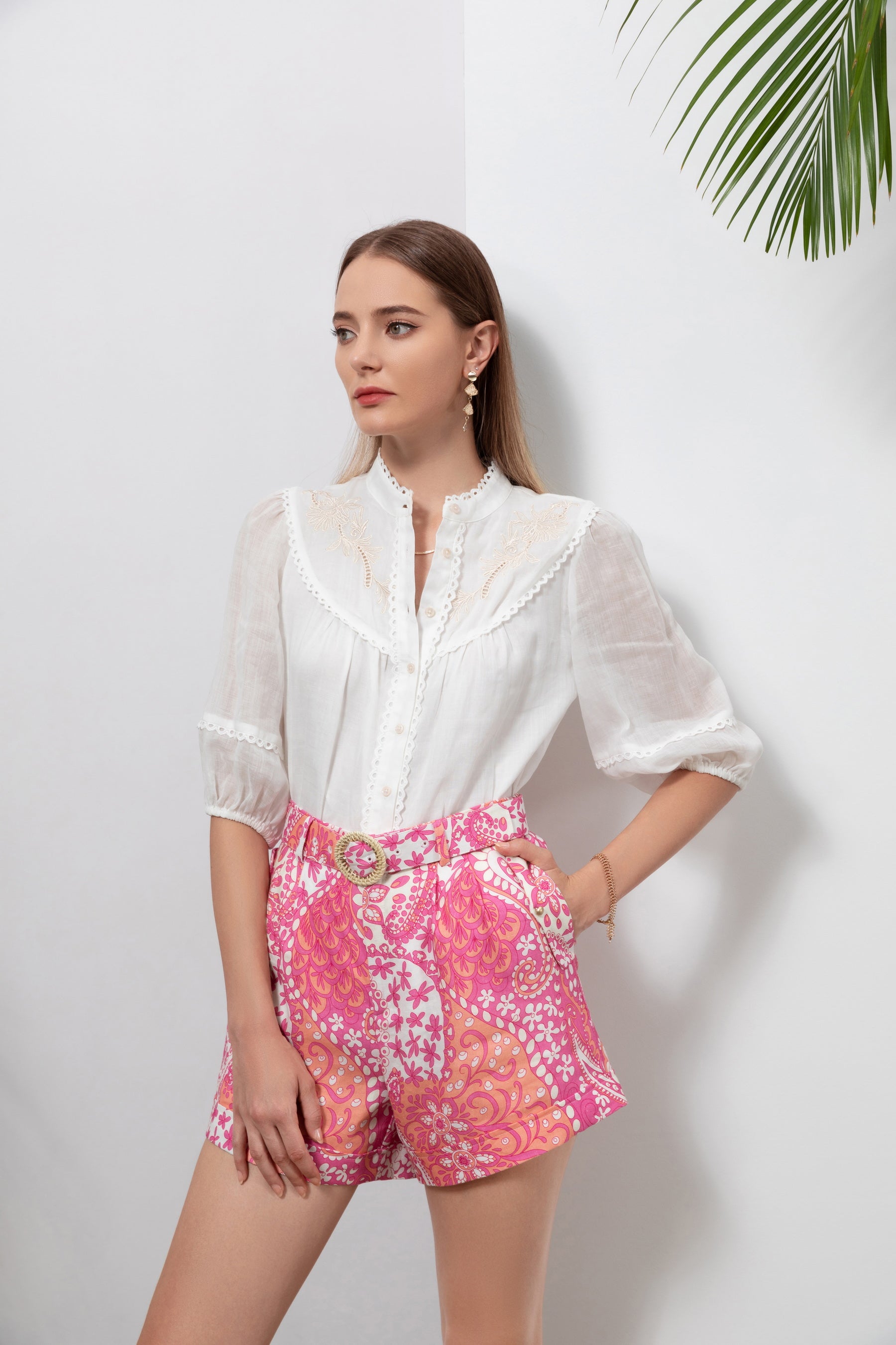 GDS Clarisse Shorts | Aurora Pink DRESSES BRUNCH CASUAL Catch GDS HOLIDAY L M PINK S SALE shorts SPRING-SUMMER XL XS