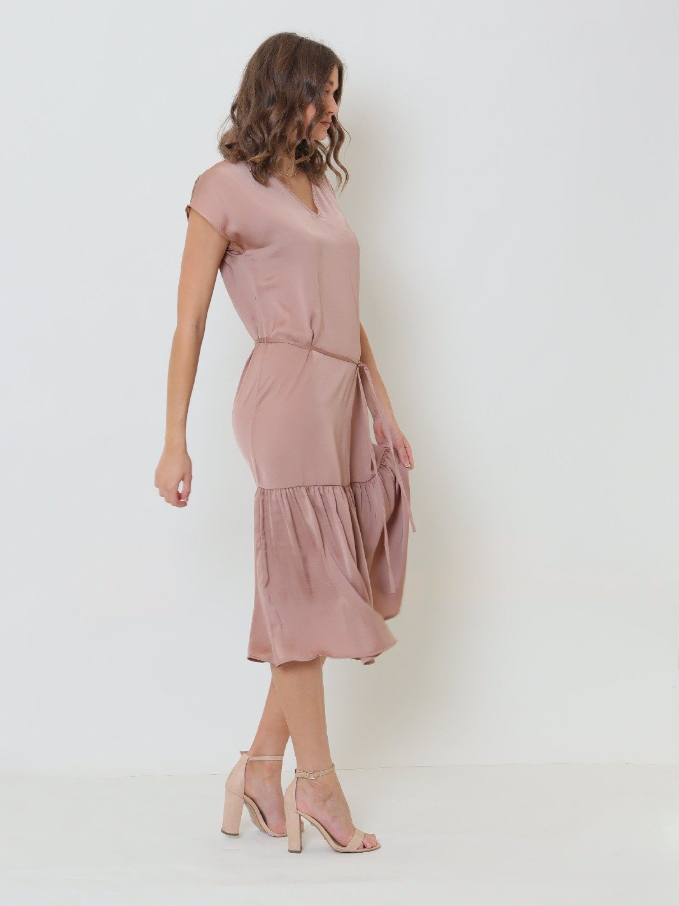 GDS Olearia Dress | Bronze DRESSES BROWN Catch GDS L M S tofix XS